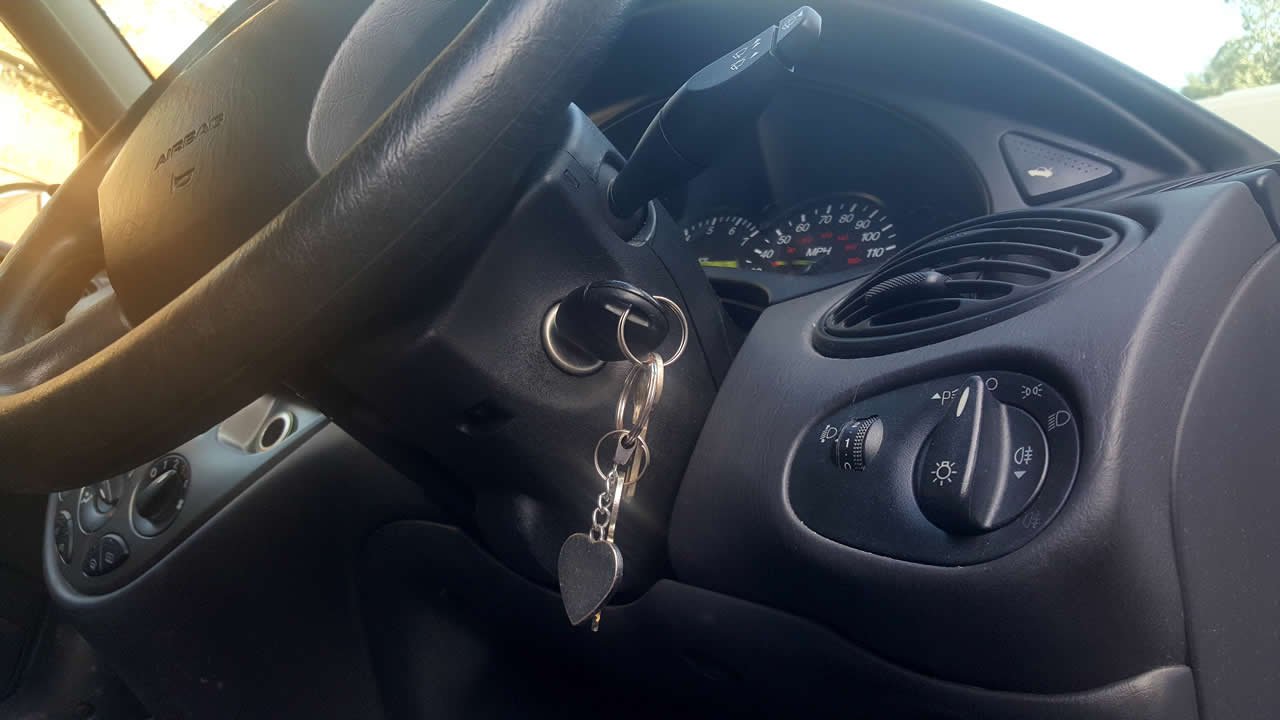 Car keys in ignition